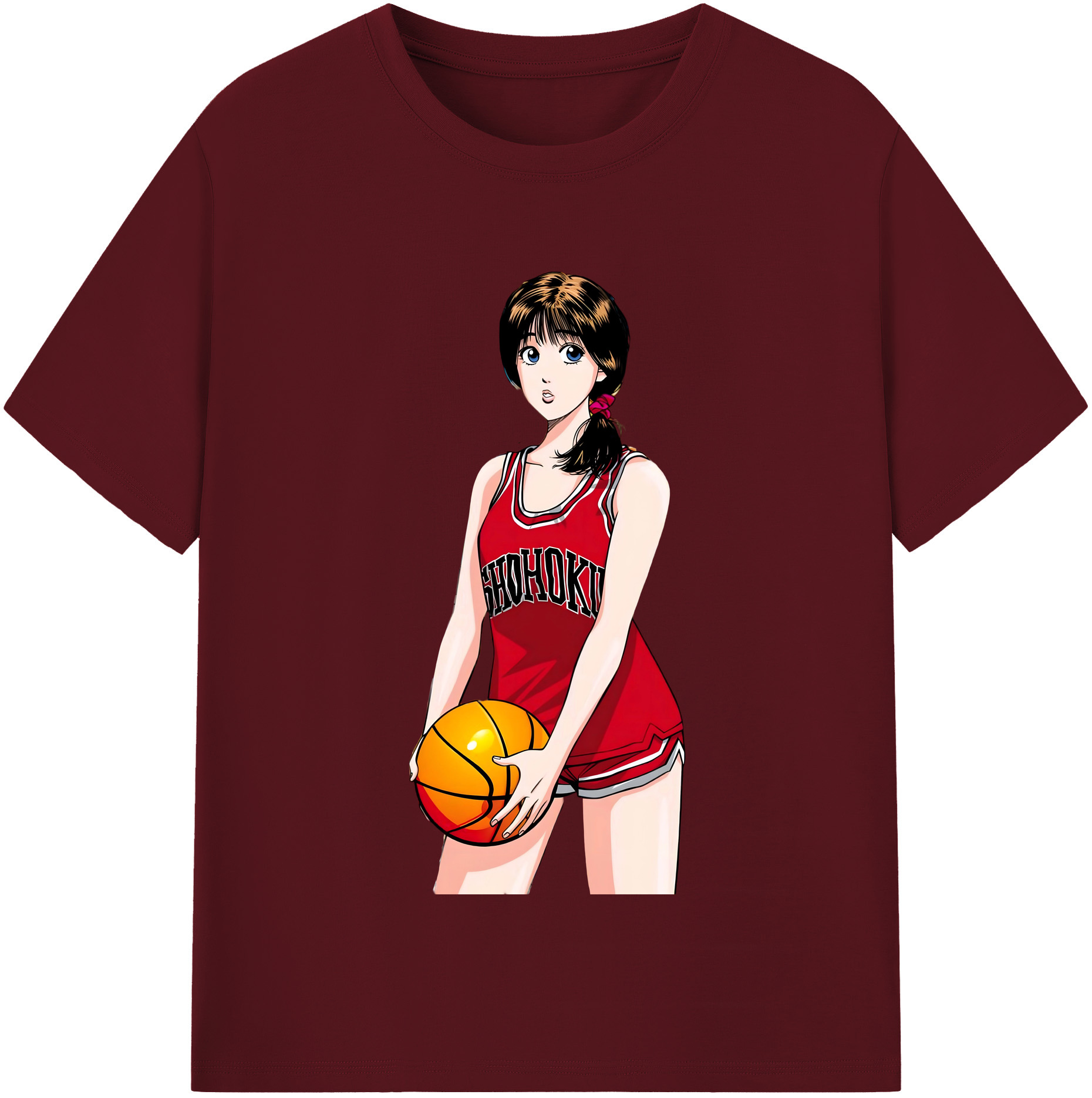 SLAM DUNK／スラムダンク 綿100％半袖Tシャツ（フロントプリント）